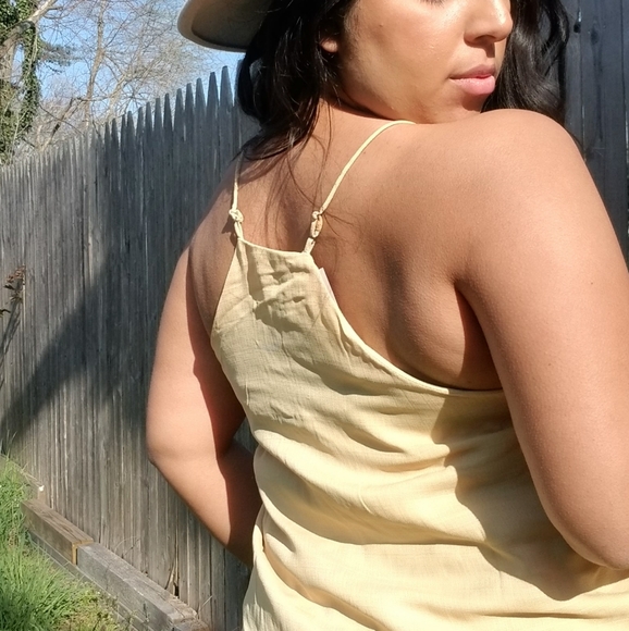 MITTOSHOP BUTTON CAMI TUNIC TOP - Picture 9 of 14